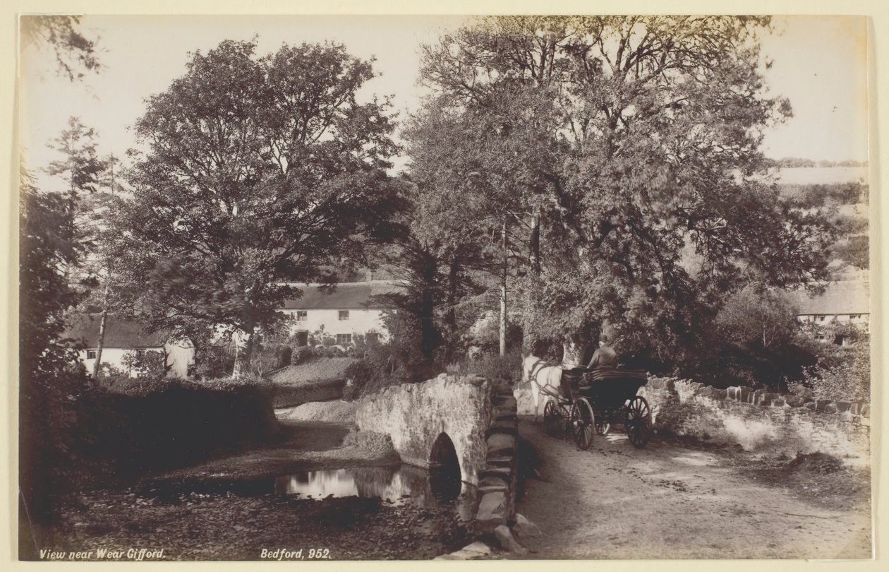 Udsigt nær Weare Giffard, 186094. af Francis Bedford