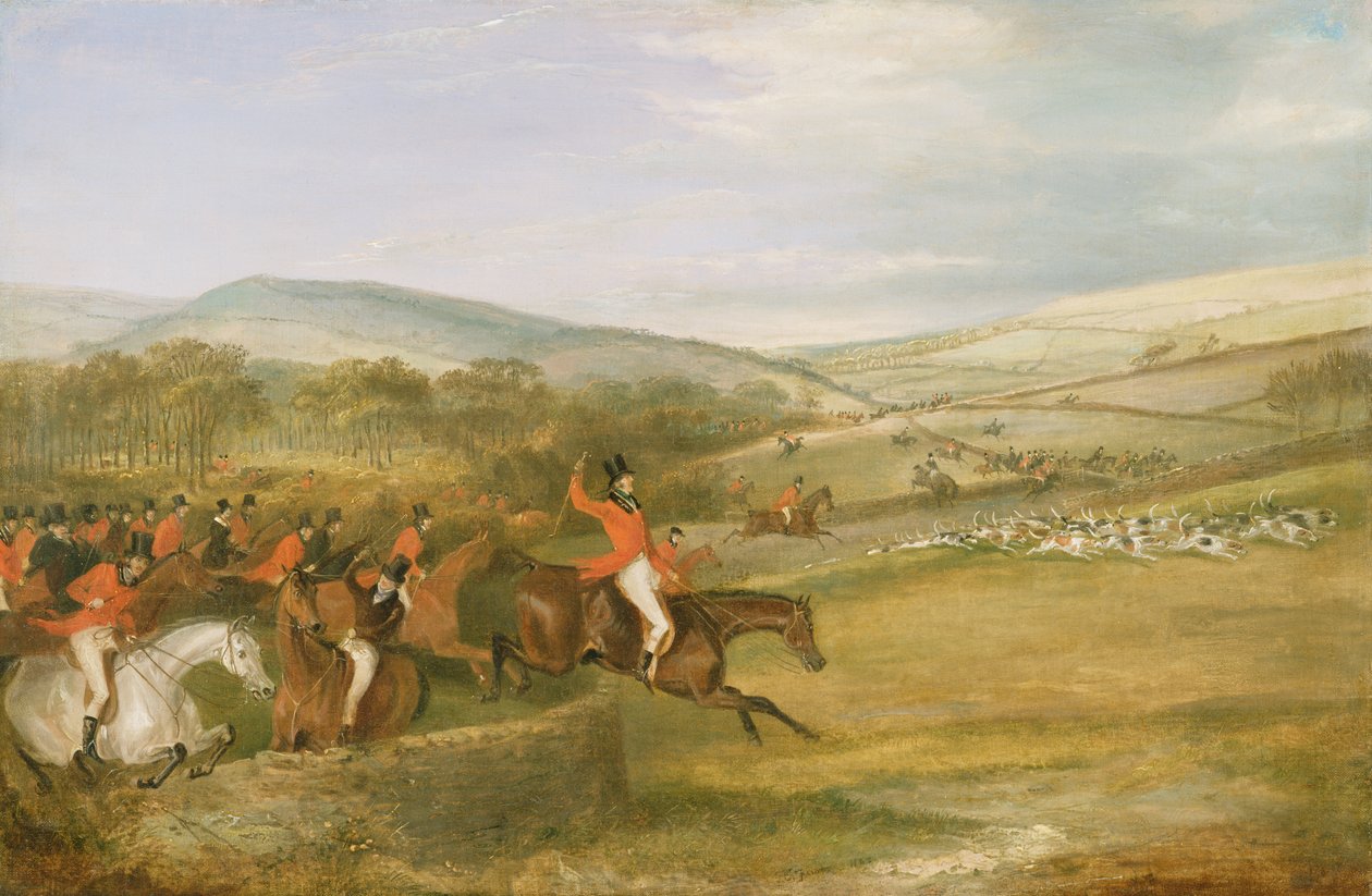 Berkeley-jagten, fuld skrig, 1842 af Francis Calcraft Turner