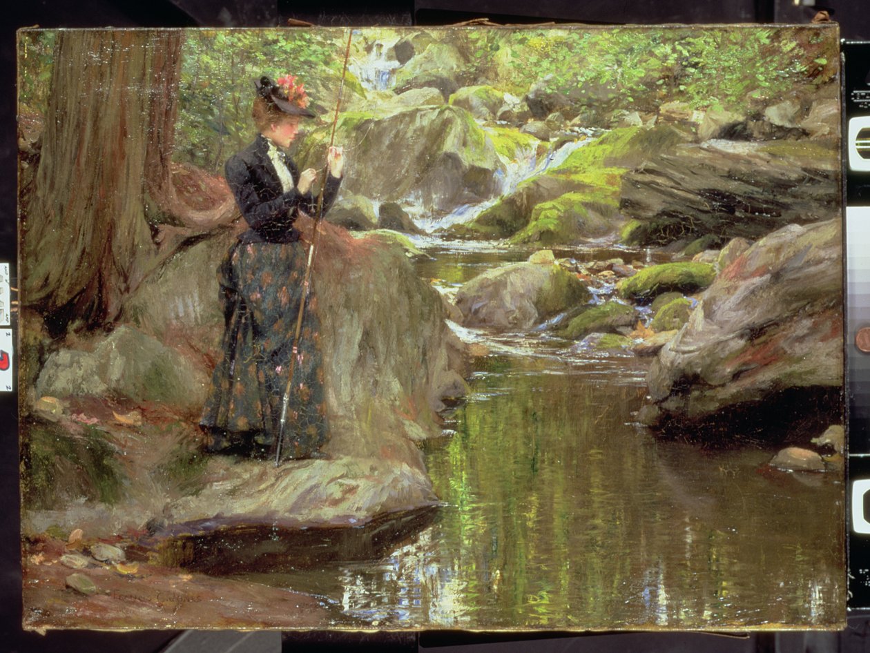 Baiting the Line (olie på lærred) af Francis Coates Jones