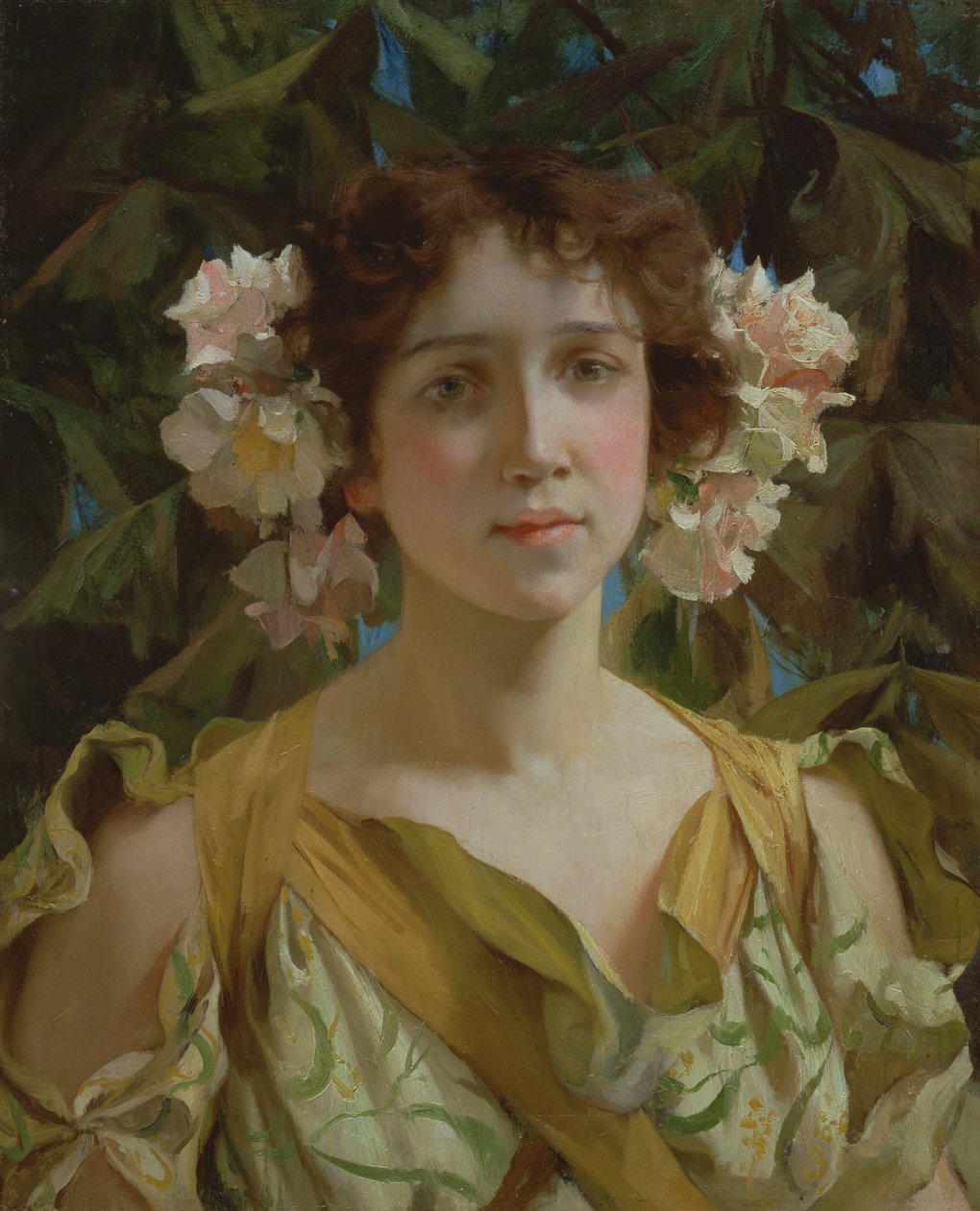 Springtime (olie på lærred) af Francis Coates Jones