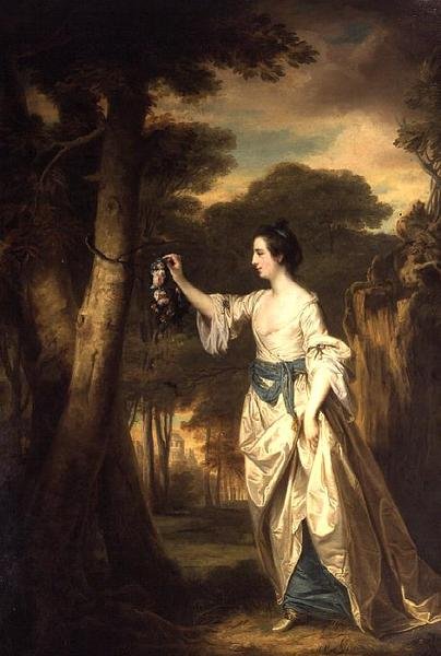 Mary Colby som Emma (olie på lærred) af Francis Cotes