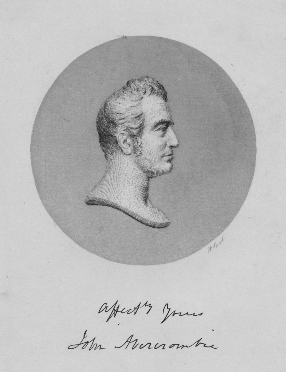 John Abercrombie, c1850. af Francis Croll