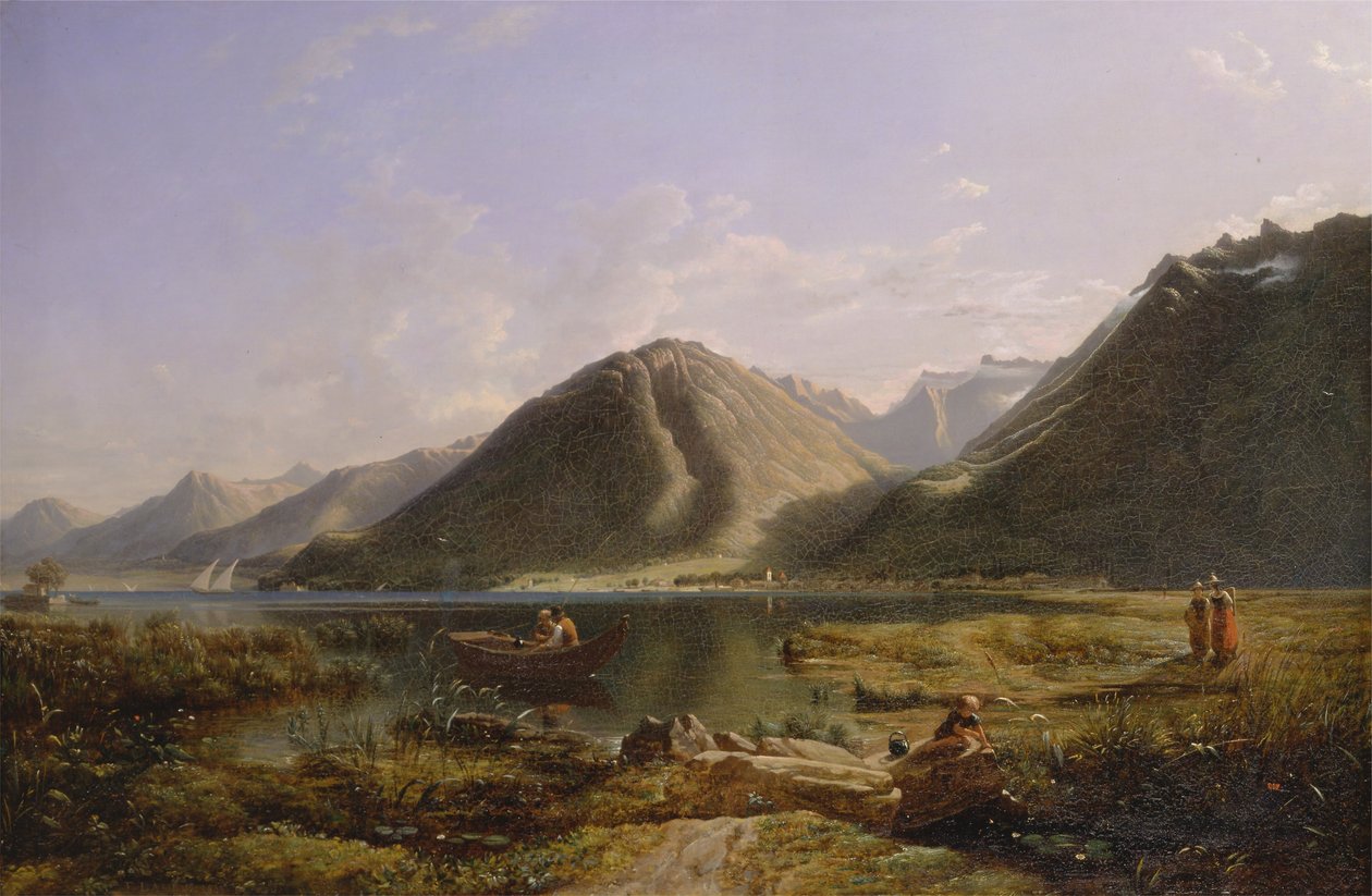 Slutningen af Genèvesøen af Francis Danby