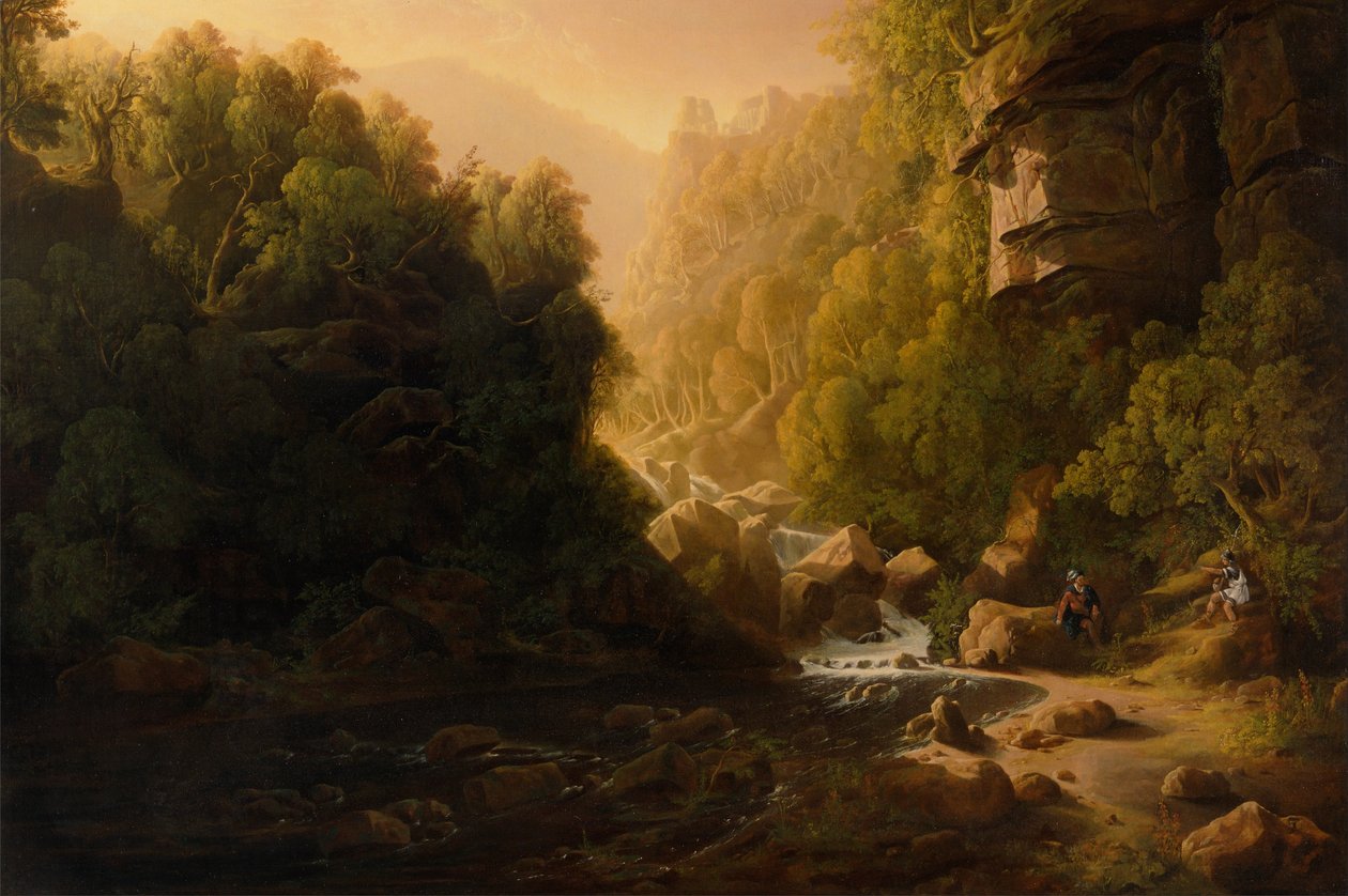 Bjerget Torrent af Francis Danby
