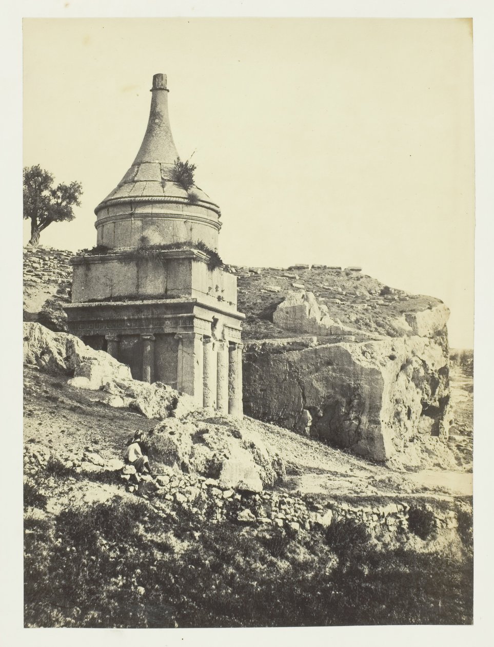 Absalons grav, Jerusalem, 1857. af Francis Frith