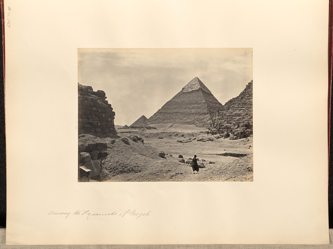 Blandt pyramiderne i Geezeh af Francis Frith