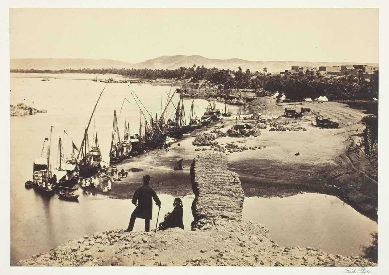 Assouan, 1857, trykt 1862. af Francis Frith