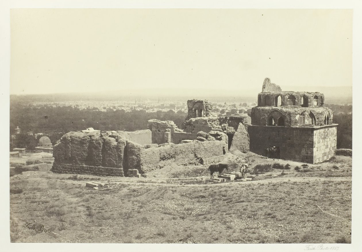 Fjernsyn over Damaskus, 1857. af Francis Frith