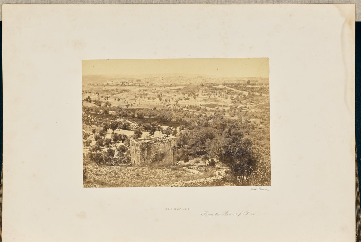 Jerusalem, set fra Oliebjerget af Francis Frith