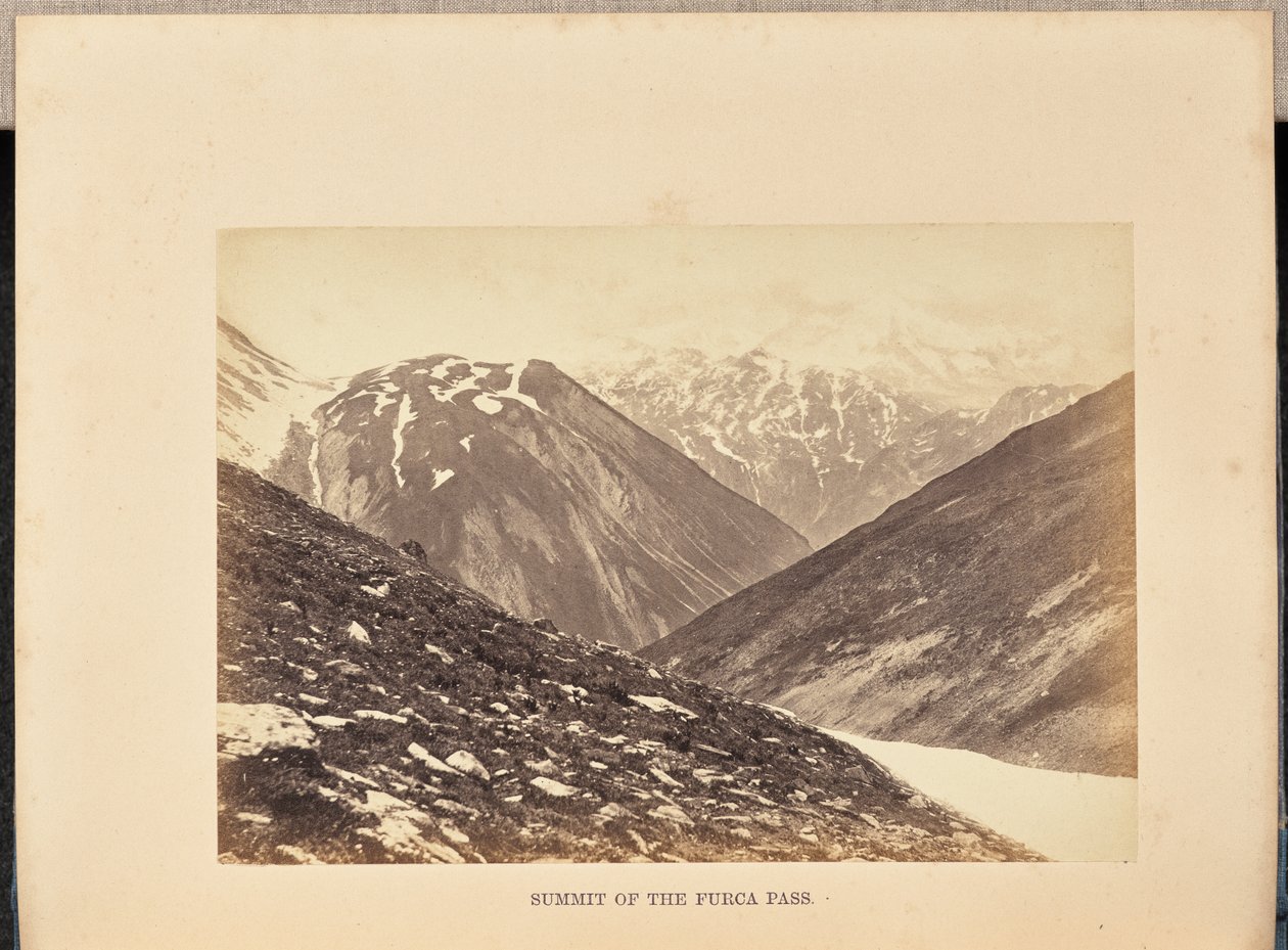 Toppen af Furca-passet af Francis Frith