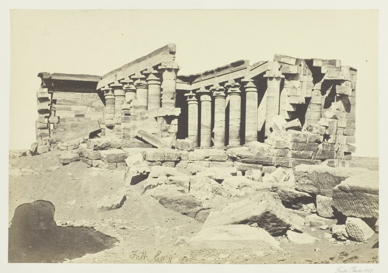 Maharakas tempel i Nubien af Francis Frith