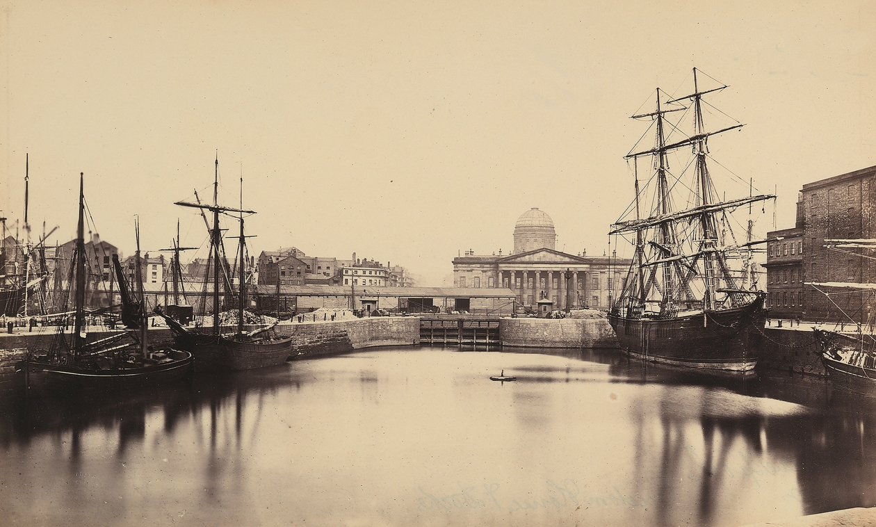 Liverpools havn. af Francis Frith