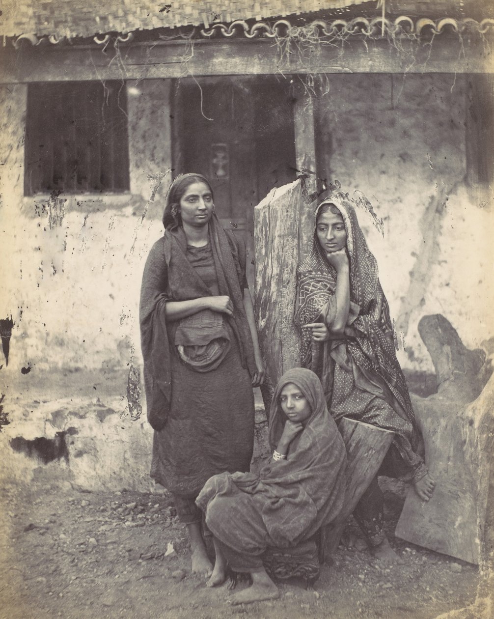 Tre østindiske kvinder, 1870