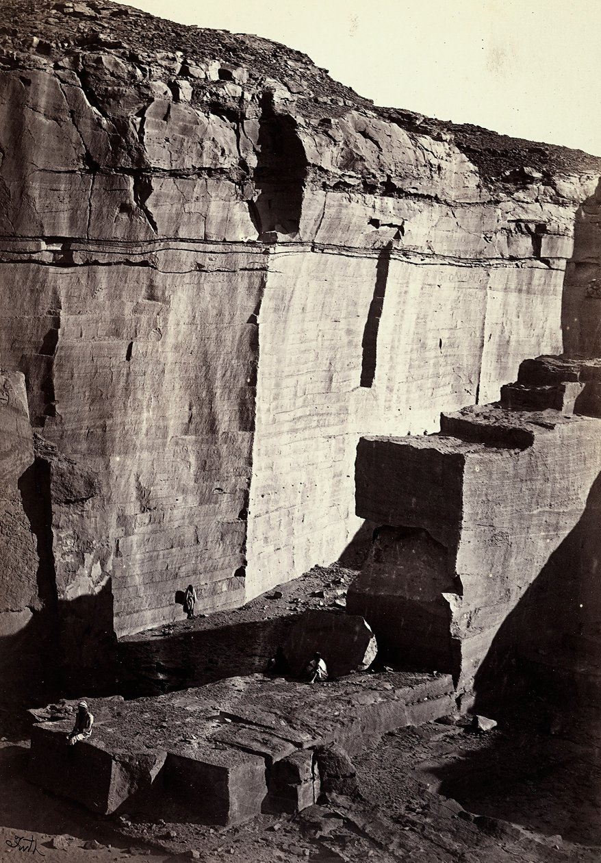 Udsigt over siliciumbrudene i Egypten af Francis Frith