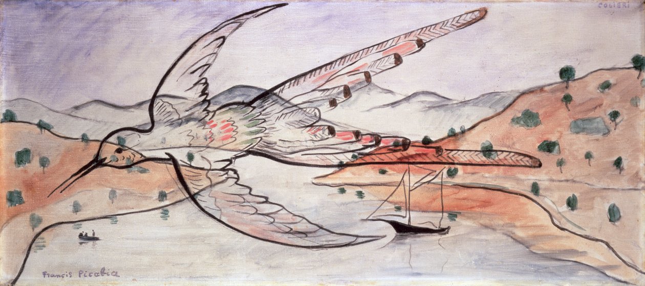 The Humming Bird, ca. 1928-30 (olie på lærred) af Francis Picabia