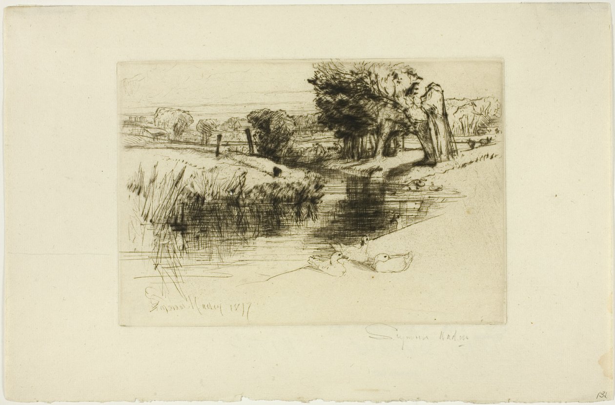 En Backwater af Francis Seymour Haden