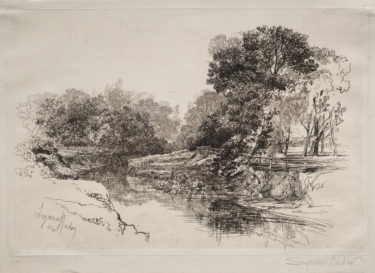 En flod i Irland, 1864. af Francis Seymour Haden
