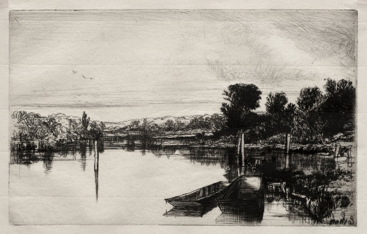 Egham, 1859. af Francis Seymour Haden