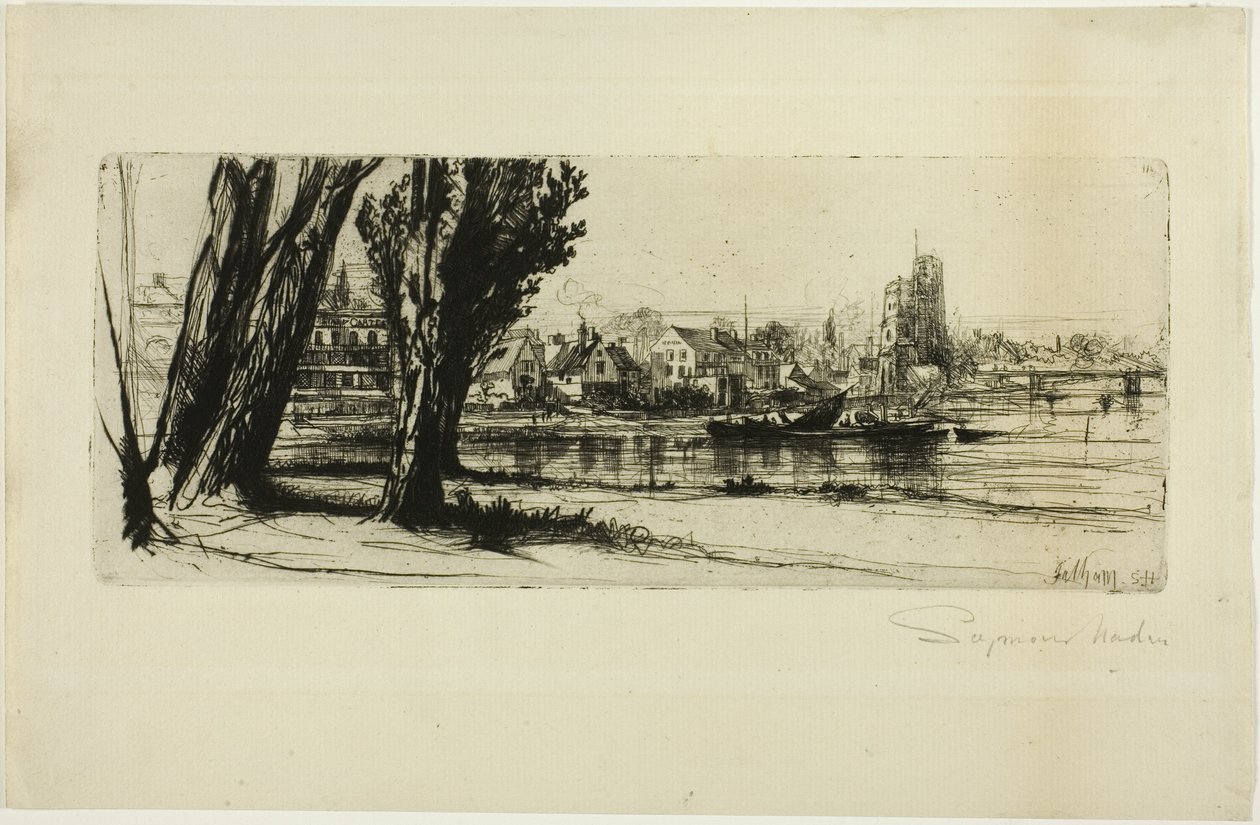Fulham af Francis Seymour Haden