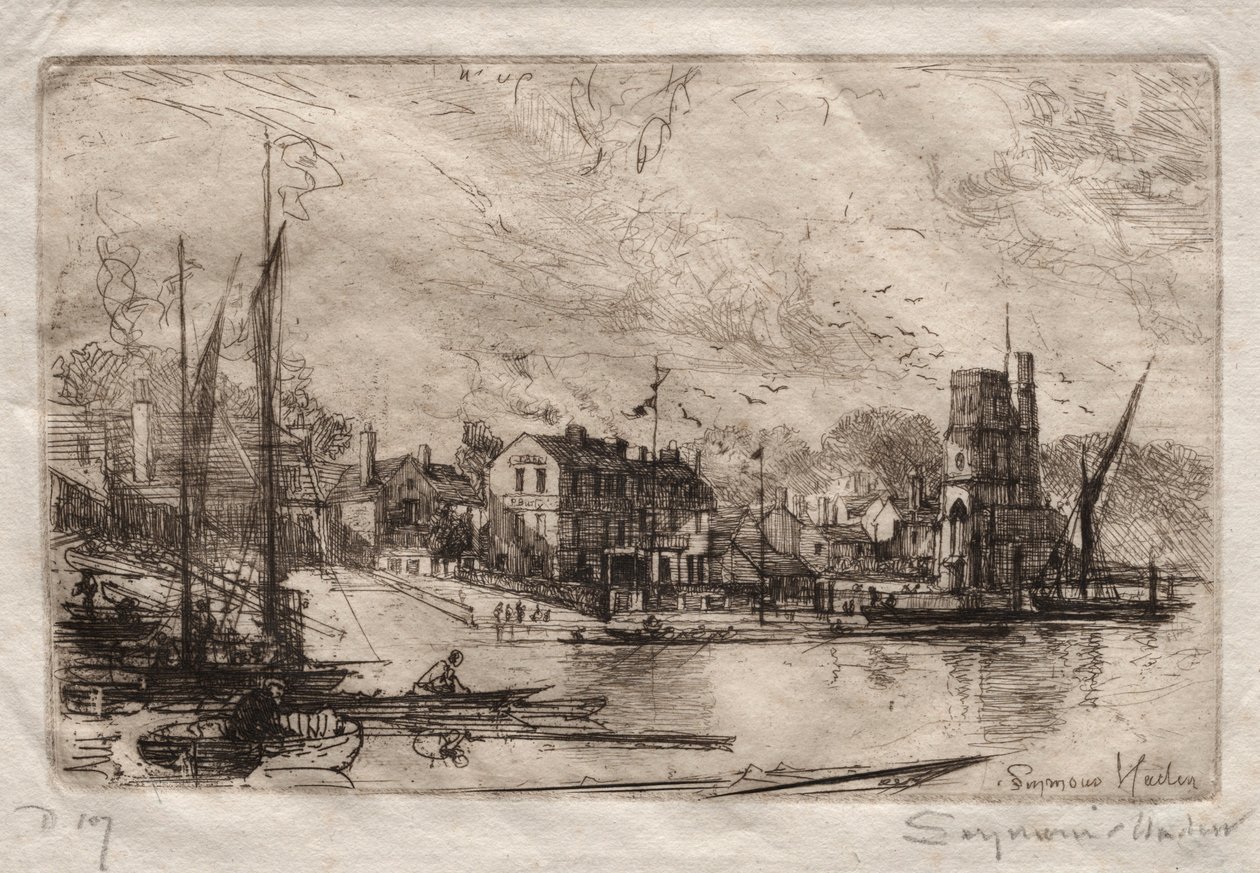 Harry Kellys, Putney. af Francis Seymour Haden