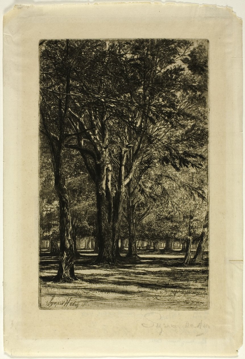 Kensington Gardens, nr. II (stor plade) af Francis Seymour Haden