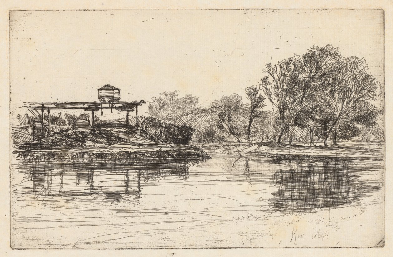 Kew, 1864. af Francis Seymour Haden
