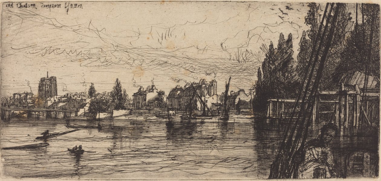 Old Chelsea (Old Chelsea Church) af Francis Seymour Haden