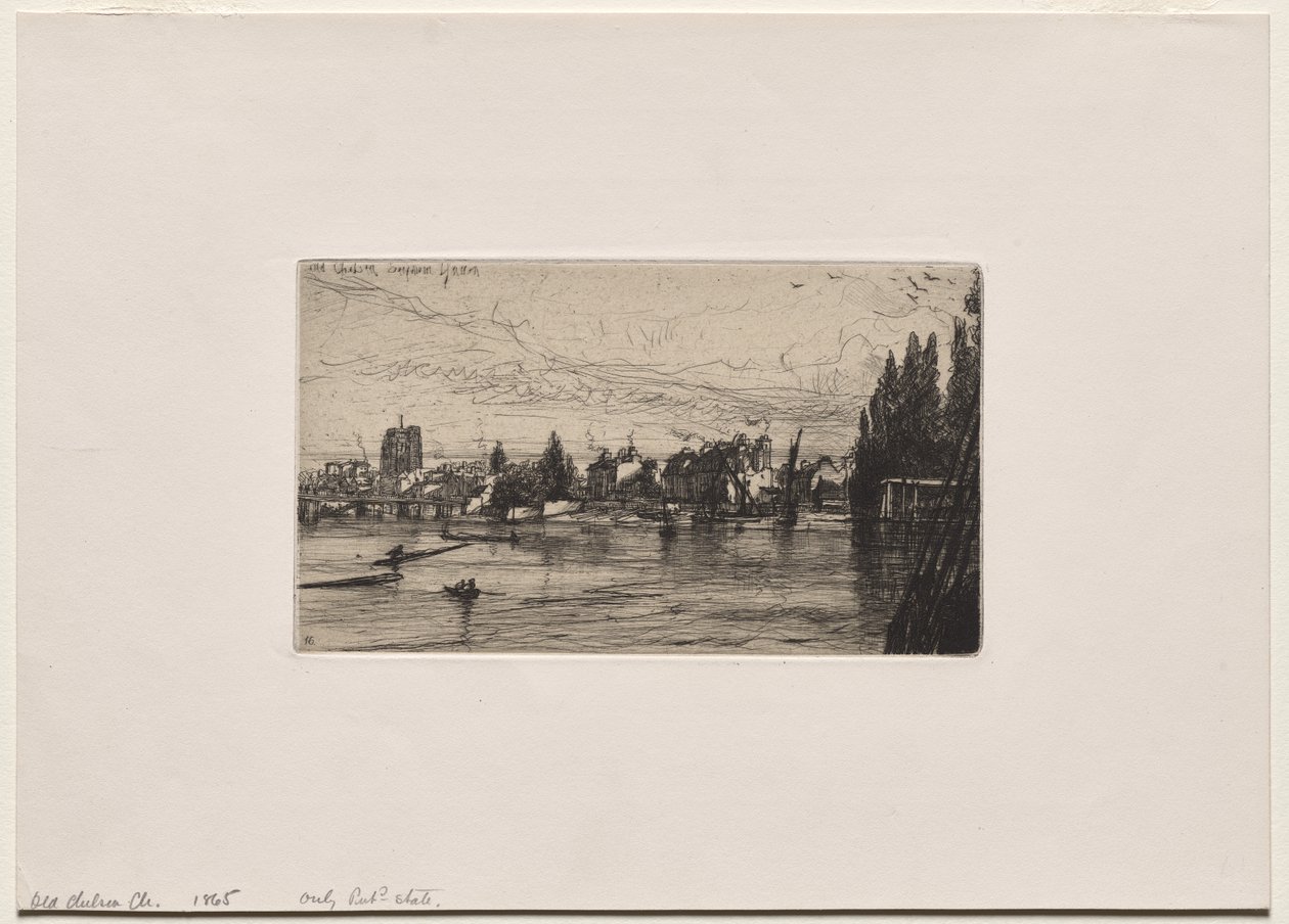 Old Chelsea Church af Francis Seymour Haden