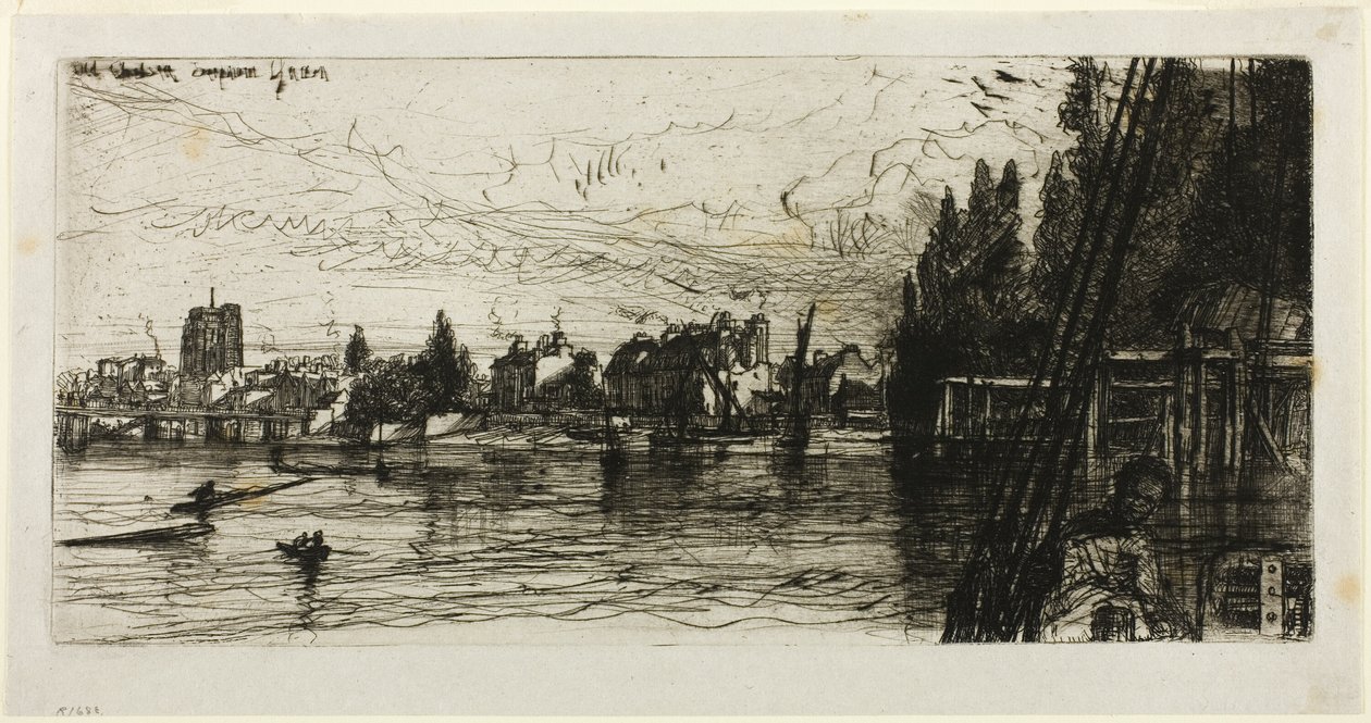 Old Chelsea Church af Francis Seymour Haden