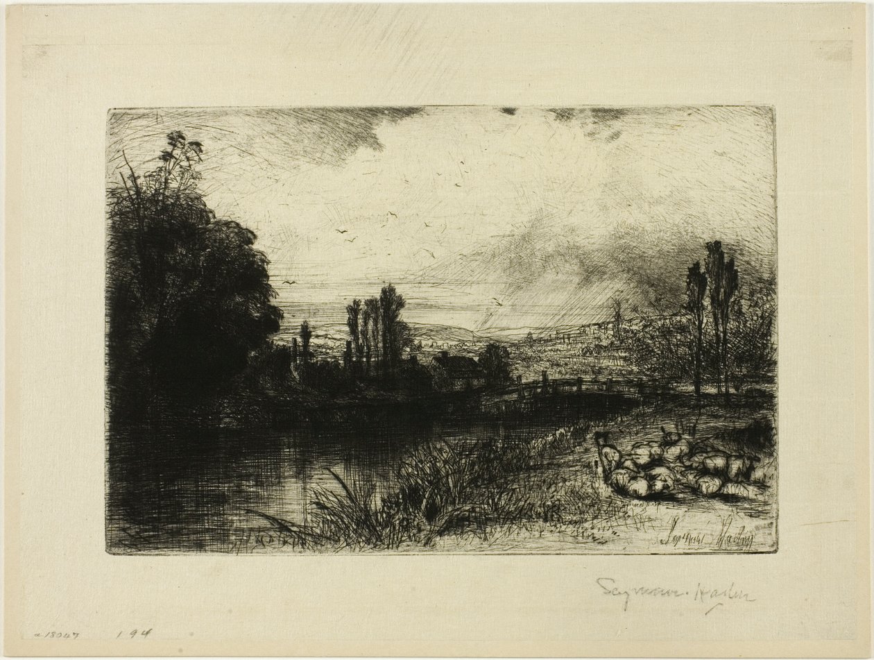 På testen af Francis Seymour Haden