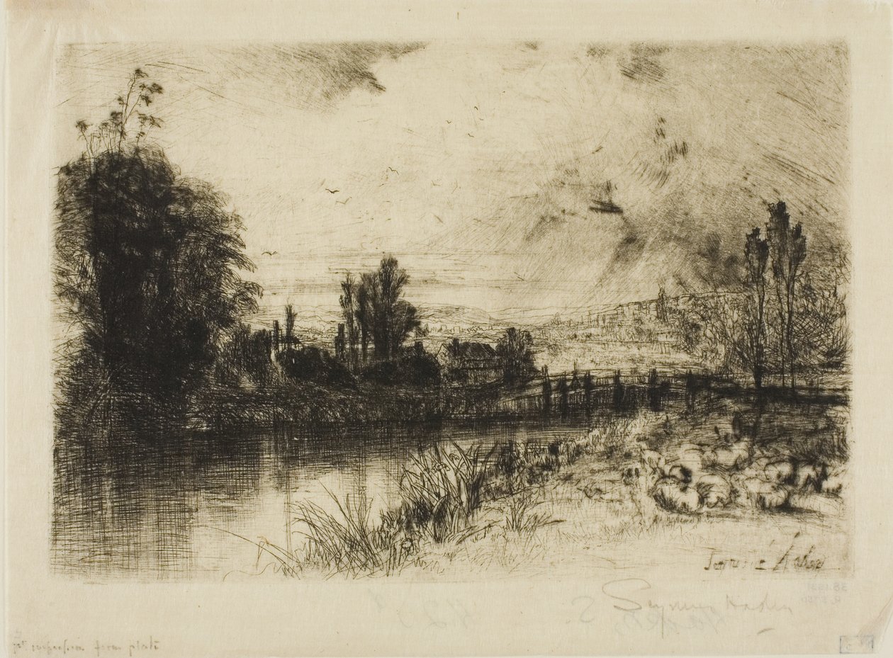 På testen af Francis Seymour Haden