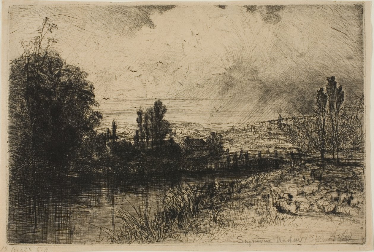 På testen af Francis Seymour Haden