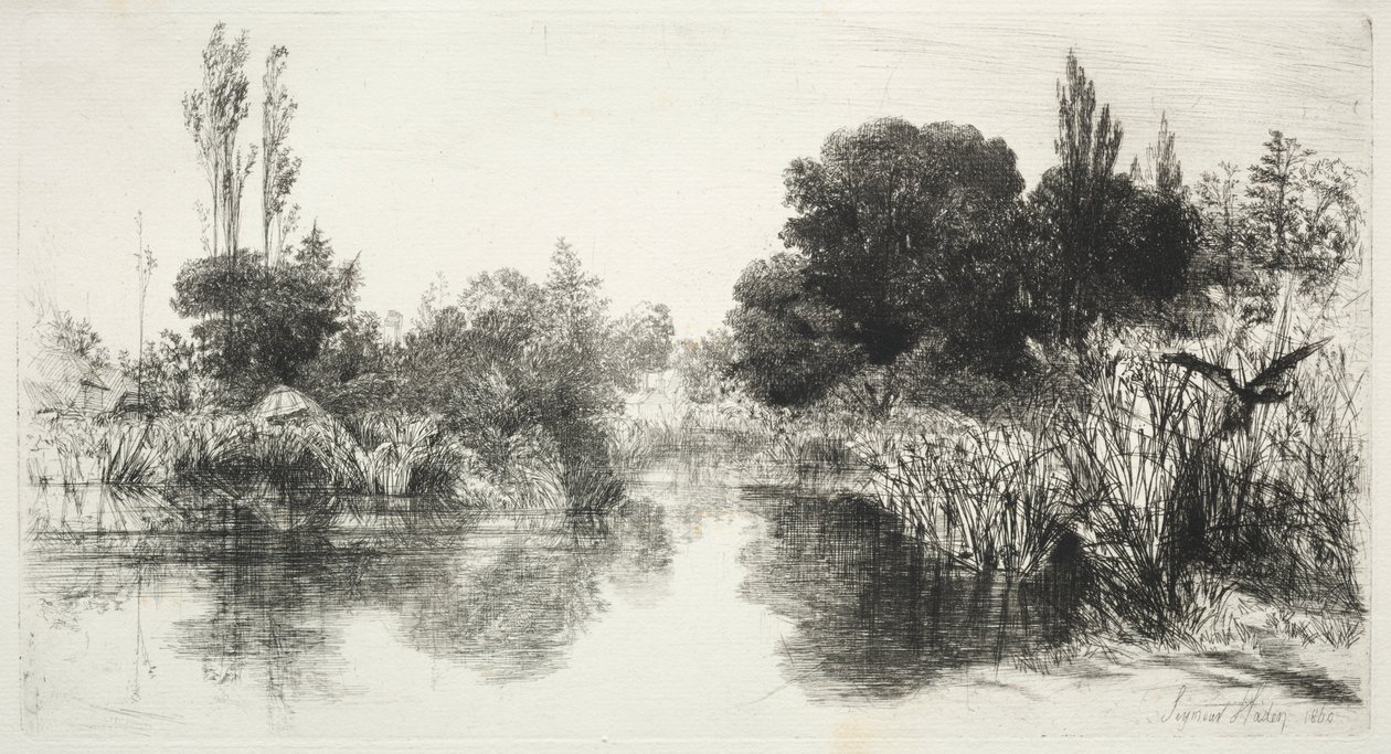 Del Mill Pond af Francis Seymour Haden