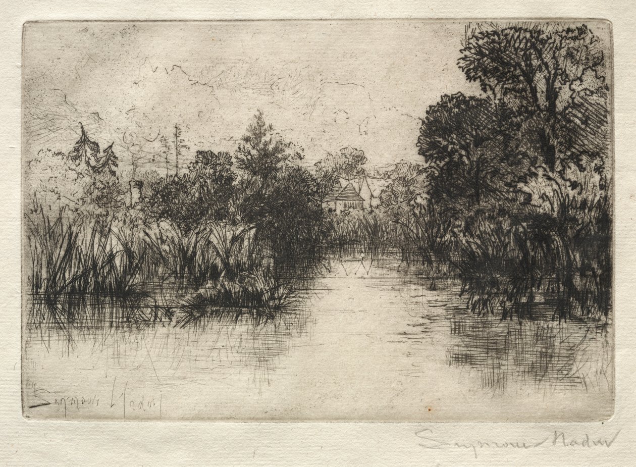 Shere Mill Pond (en lille undersøgelse) af Francis Seymour Haden