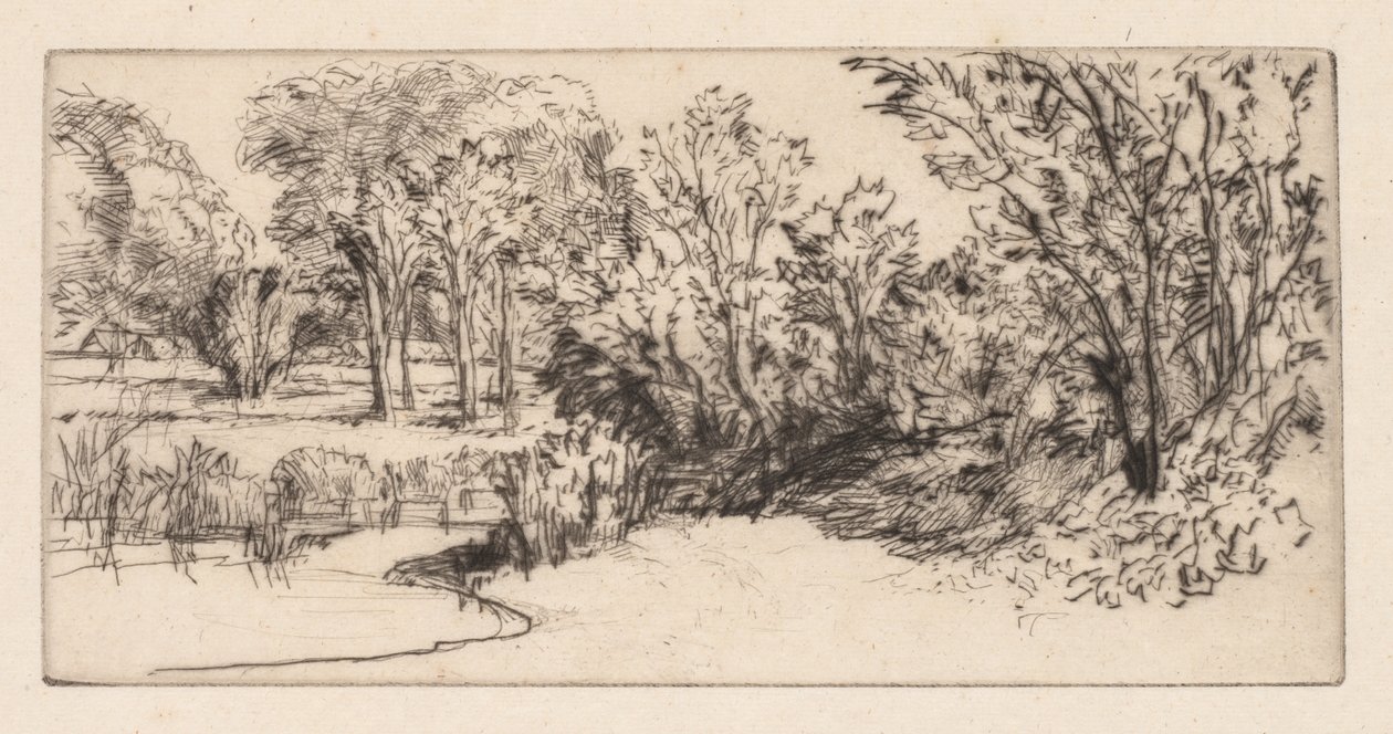 Det lille Langsogn, 1896. af Francis Seymour Haden