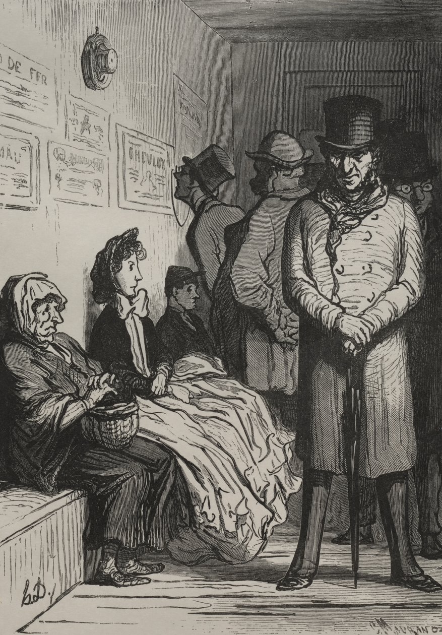 The Omnibus: Venteværelse af Francis Seymour Haden