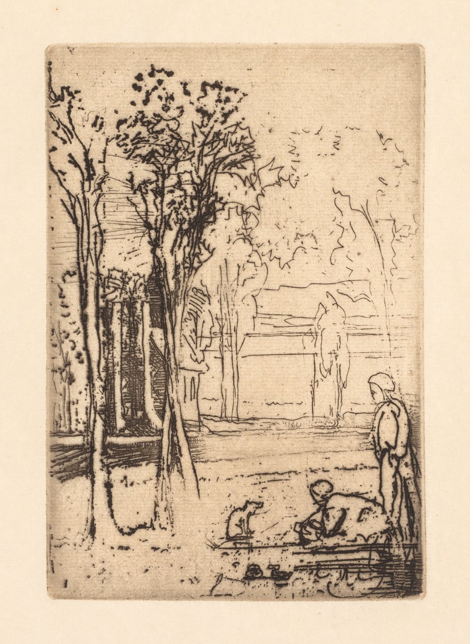 Tre-Tree Farm, 1879. af Francis Seymour Haden