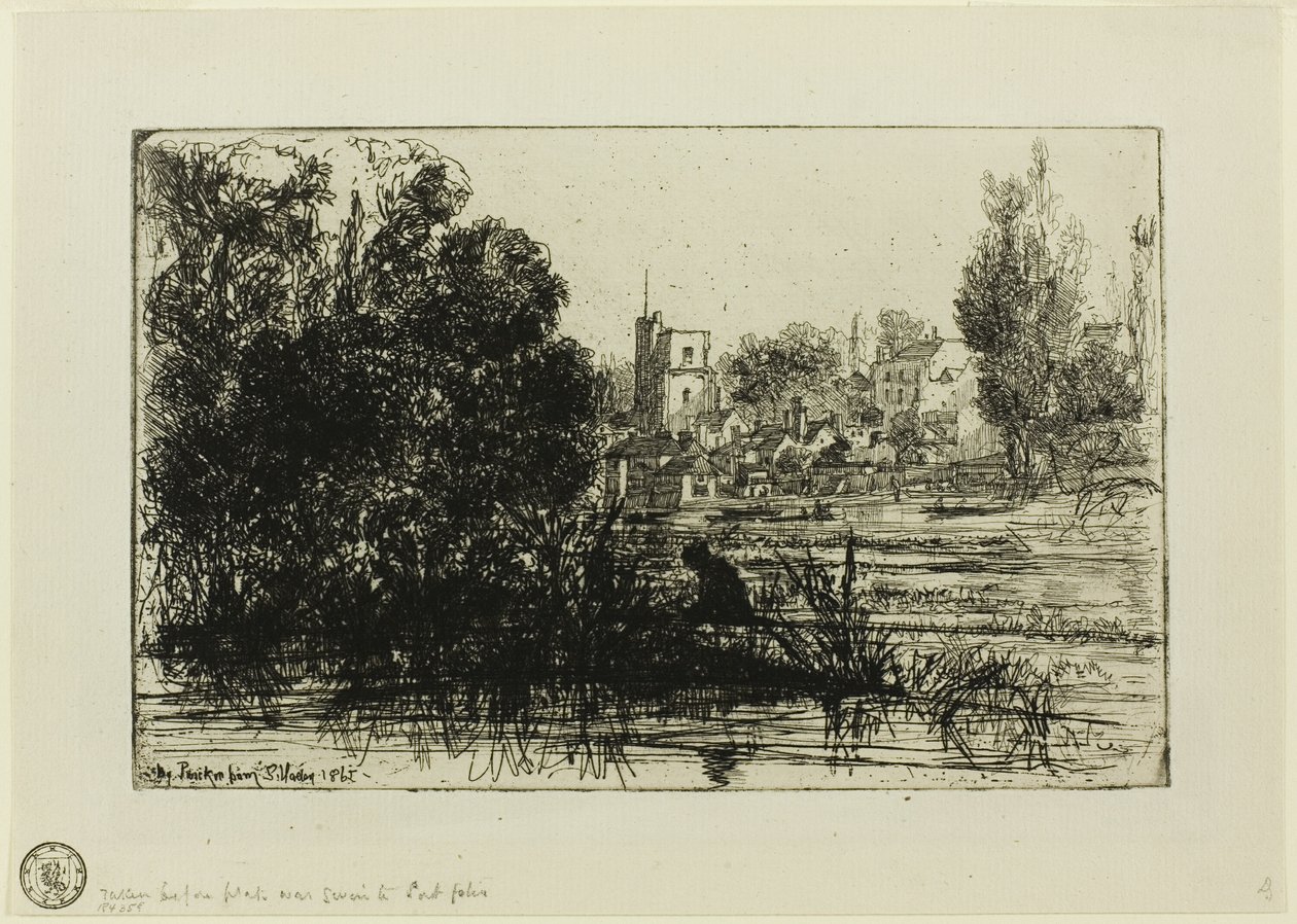 Twickenham kirke af Francis Seymour Haden