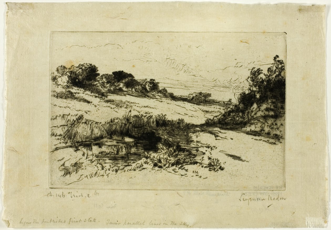 Windmill Hill, nr. I af Francis Seymour Haden