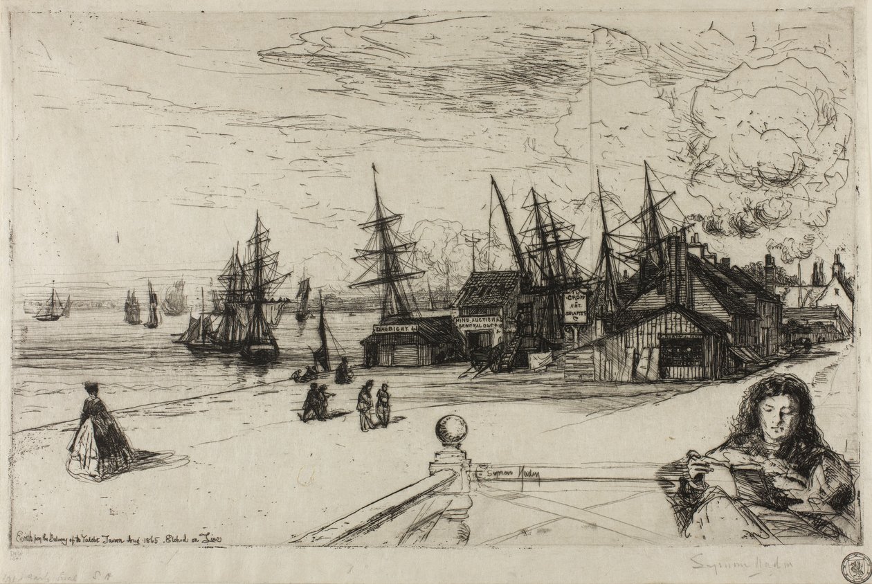 Yacht Tavern, Erith, 1865 af Francis Seymour Haden