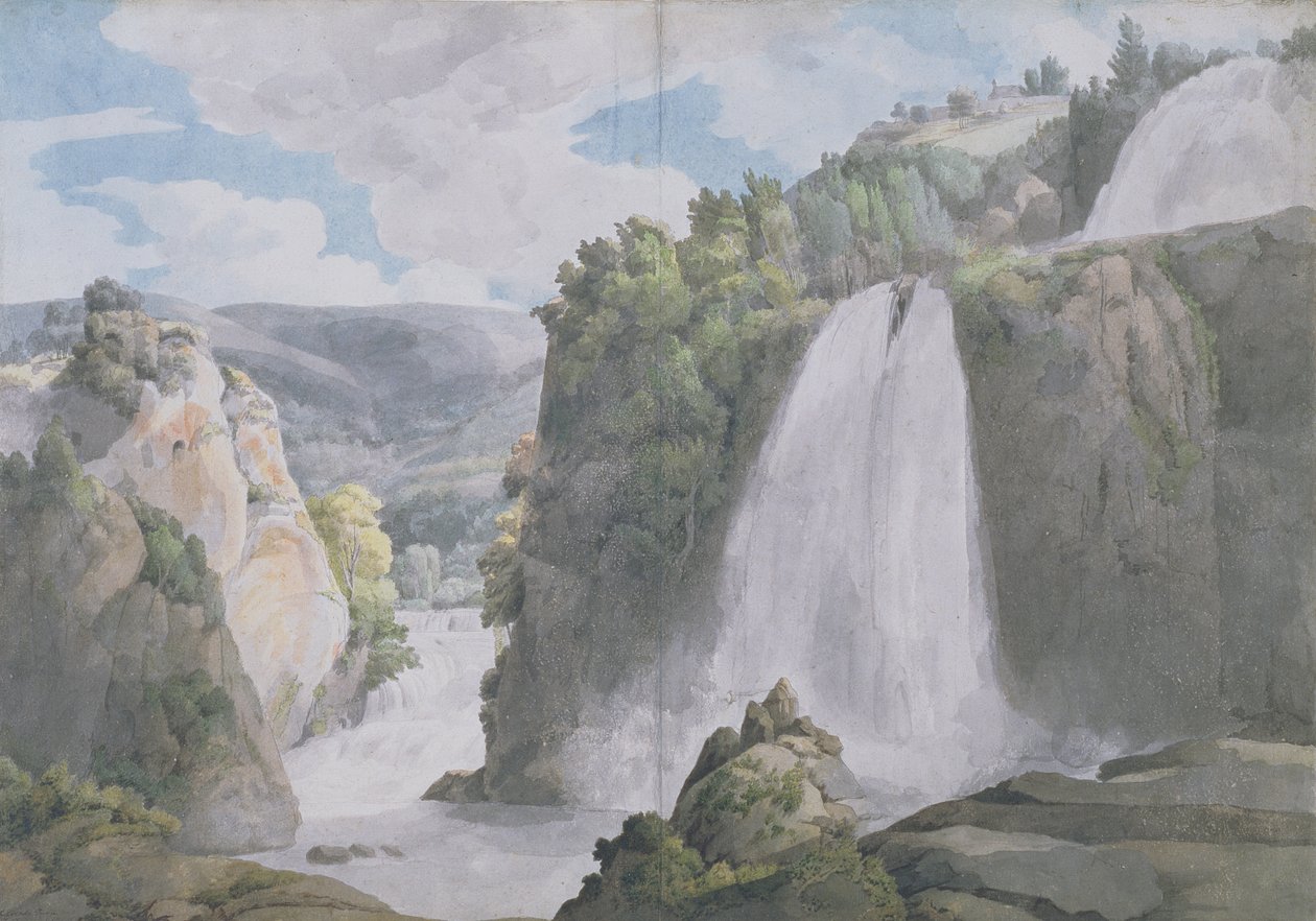 Kaskader i Tivoli, 1781 af Francis Towne