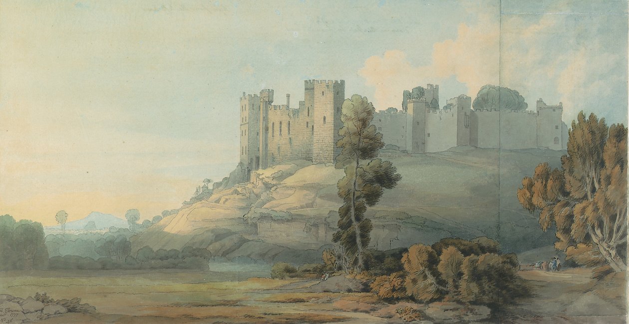 Ludlow Castle, Shropshire, 1777 af Francis Towne
