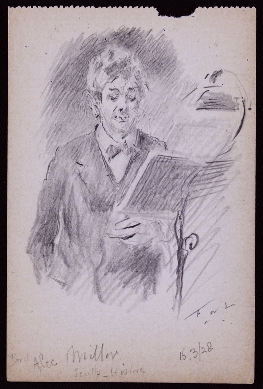 Portræt af Alec Miller af Francis Wilfred Lawson