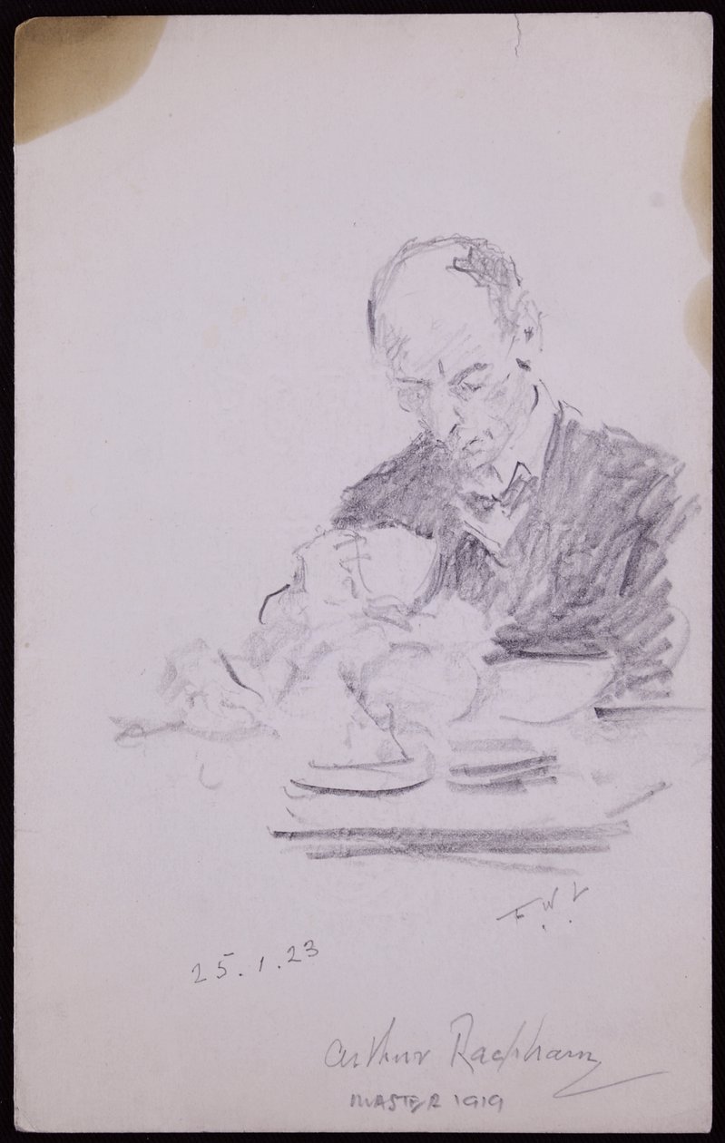 Portræt af Arthur Rackham af Francis Wilfred Lawson