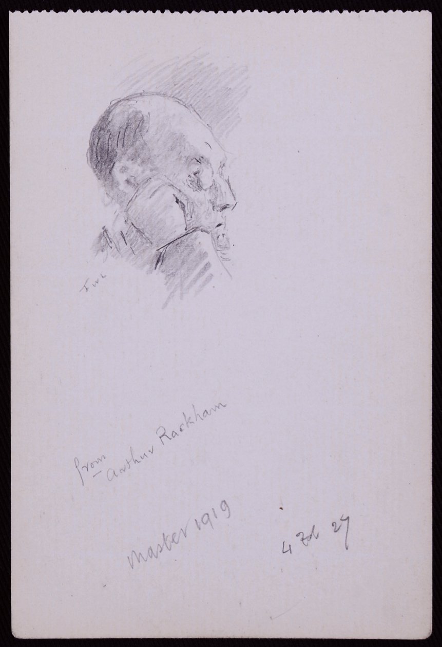 Portræt af Arthur Rackham af Francis Wilfred Lawson