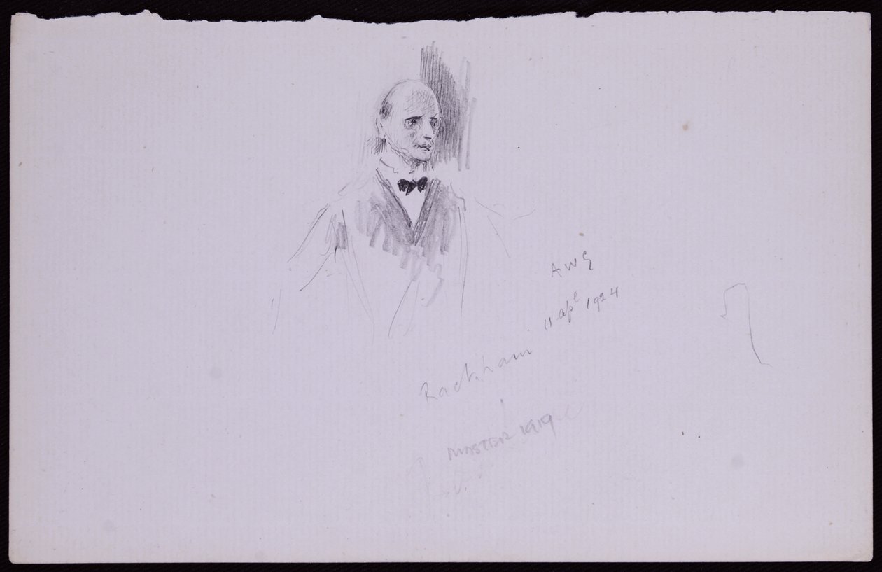 Portræt af Arthur Rackham af Francis Wilfred Lawson