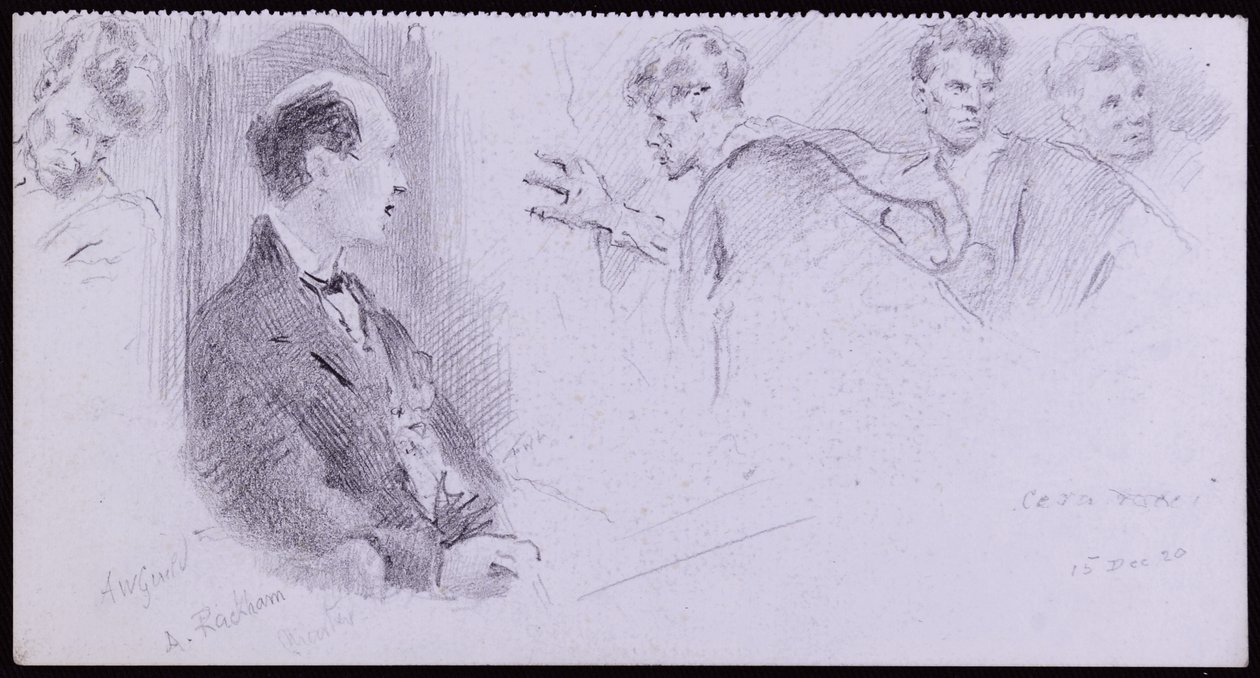 Portræt af Arthur Rackham af Francis Wilfred Lawson