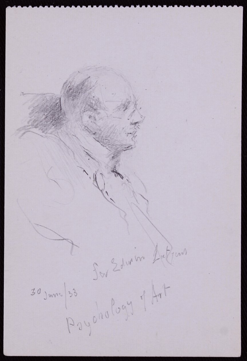 Portræt af Edwin Lutyens af Francis Wilfred Lawson