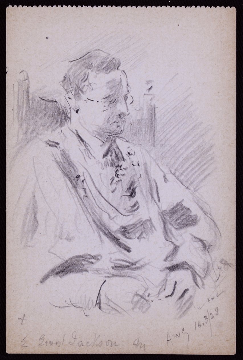 Portræt af Ernest Jackson af Francis Wilfred Lawson