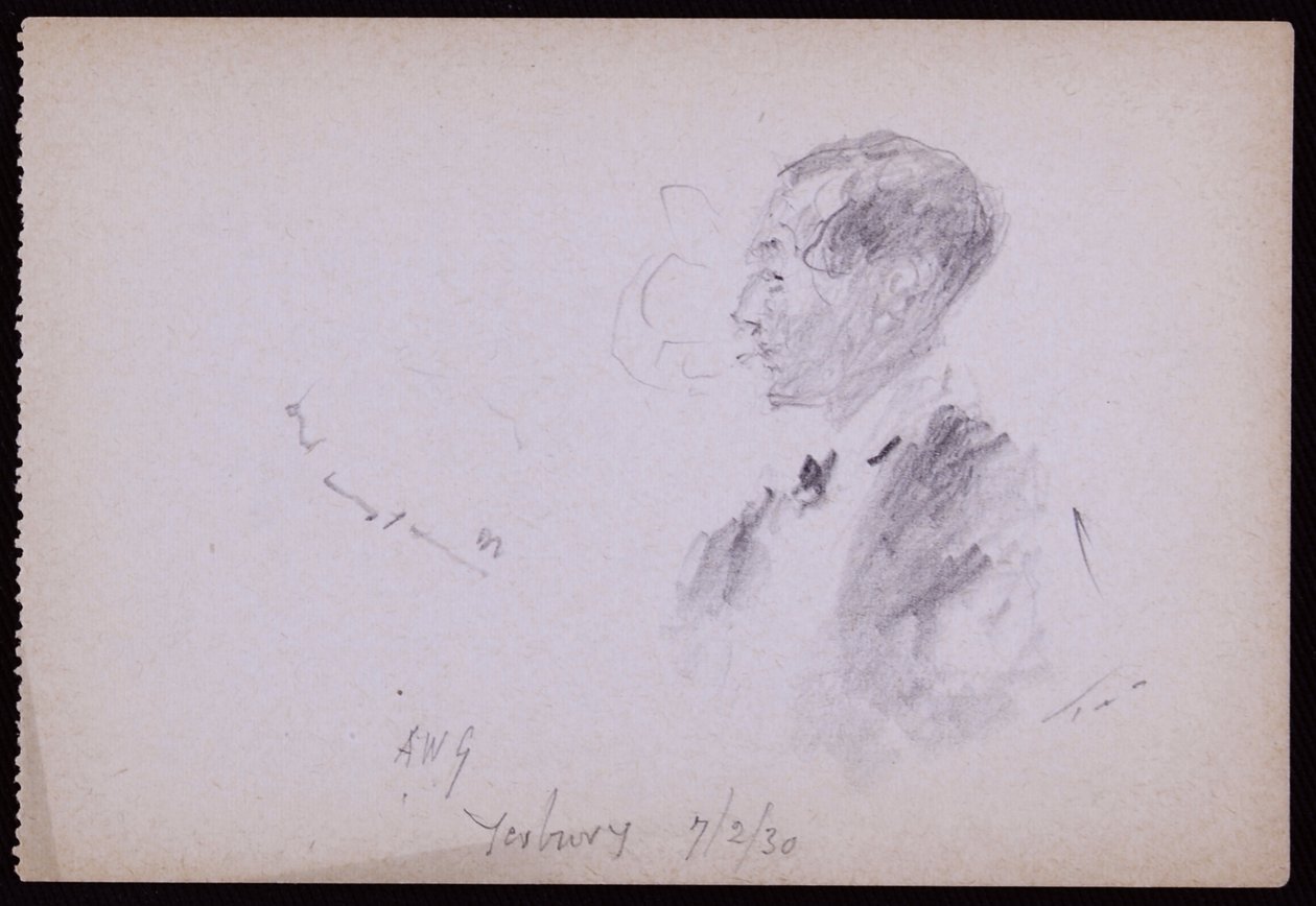 Portræt af FR Yerbury af Francis Wilfred Lawson